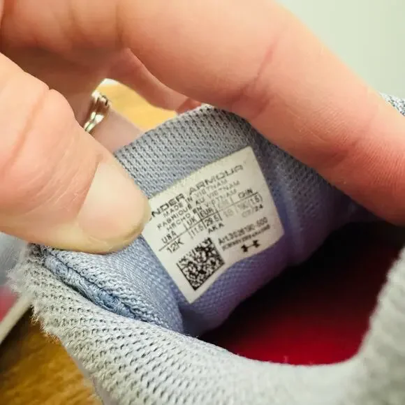 Under Armour Assert 10 AC Girls Purple And Pink Sneakers Size 12 - Picture 9 of 10